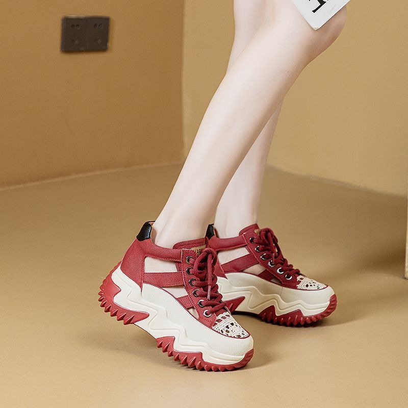 Women'S Shoes Com - Dames Chunky Platform Dad Sneakers Kleurblok