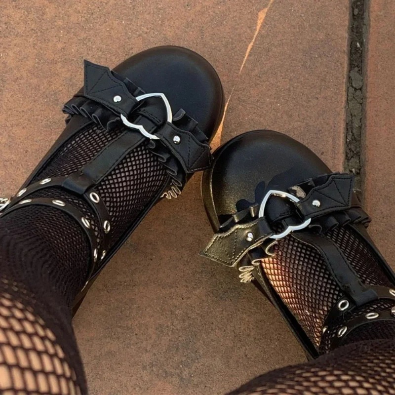 Women Shoes Wedges - Nieuwe Zoete Hart Gesp Wiggen Mary