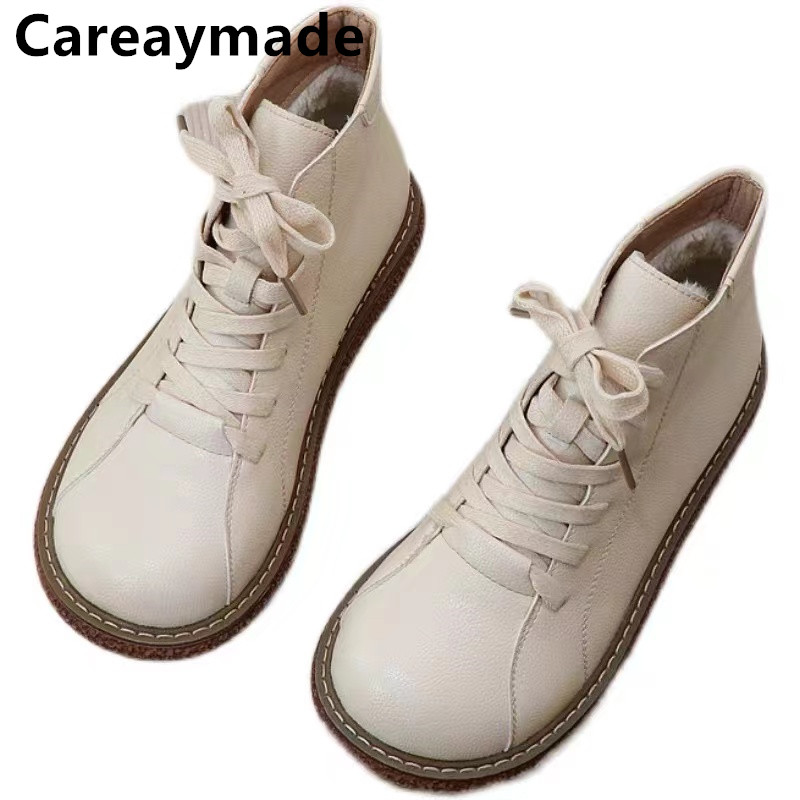 Women'S Shoes Big Feet - Careaymade-Vintage Lace Up Laarzen Vrouwen Korte