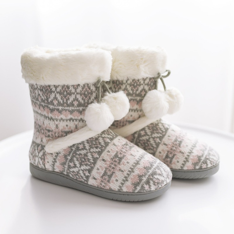 Women Shoes Boots - Pluche pantoffels Laarzen voor dames Warme