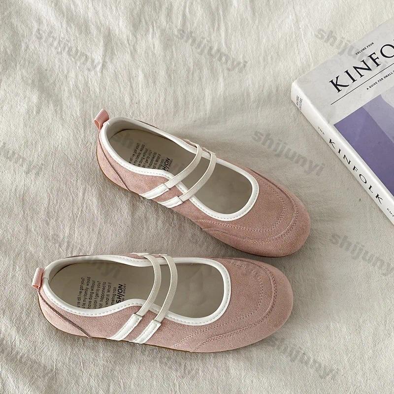Women Shoes Heels - Dames Vintage Effen Casual Platte Pumps