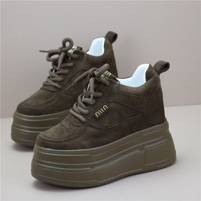 Platform Sneakers Chunky - 12cm Sneakers Dames Hoge Plateau Casual