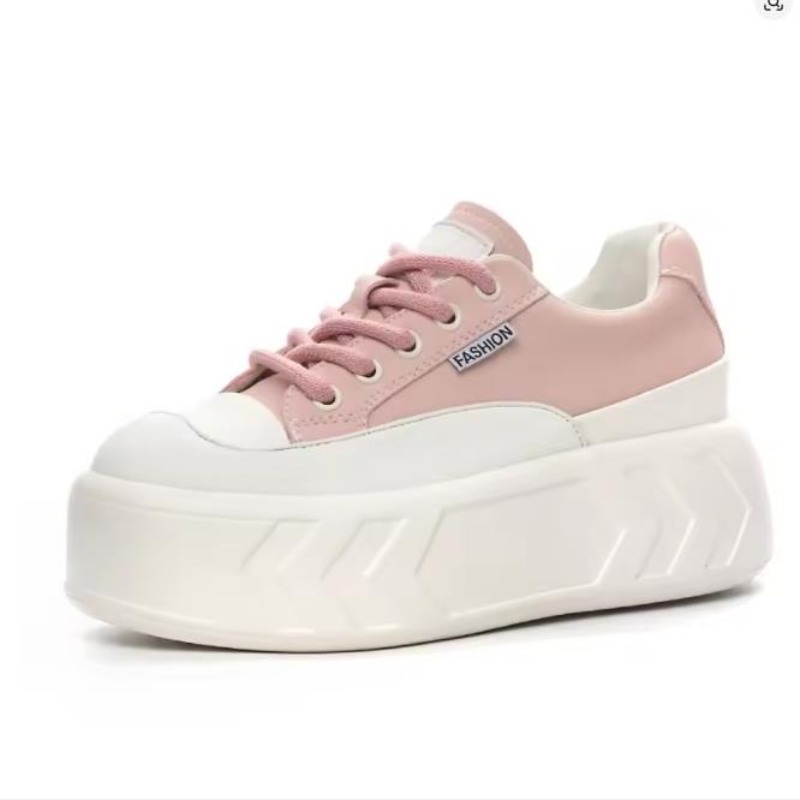 Platform Sneakers Chunky - 8 cm Microfiber Leer Lente Herfst