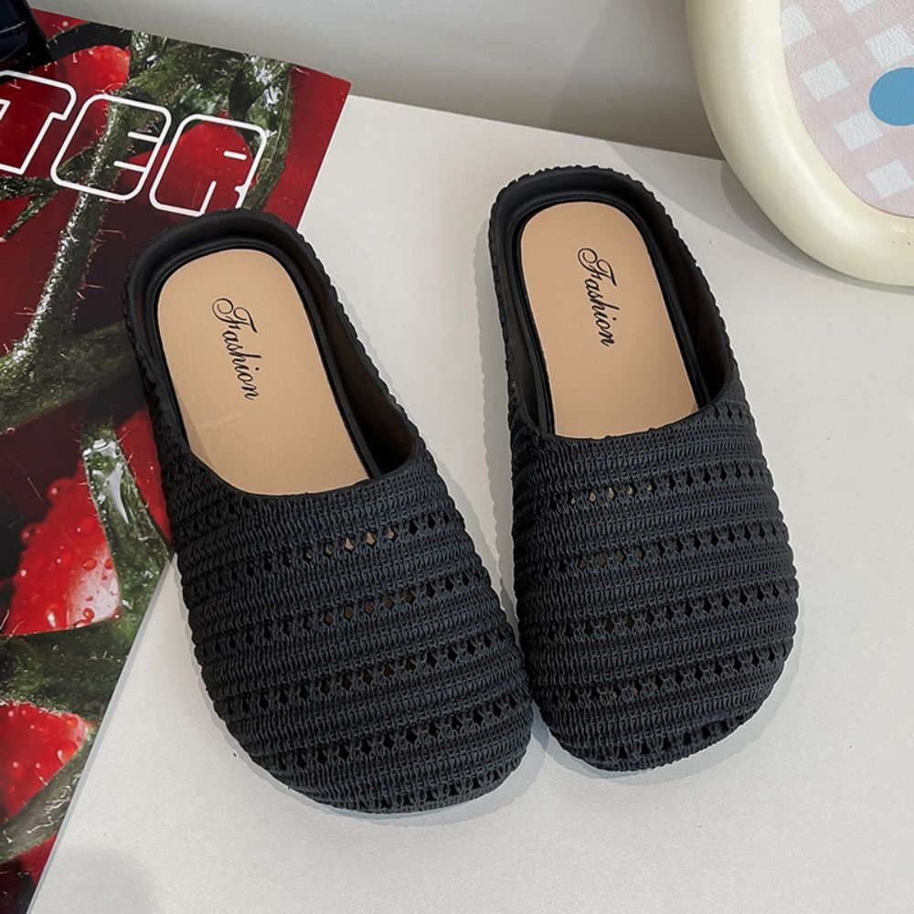 Women'S Shoes Hands Free - Ademende Baotou halve slippers, lichtgewicht holle