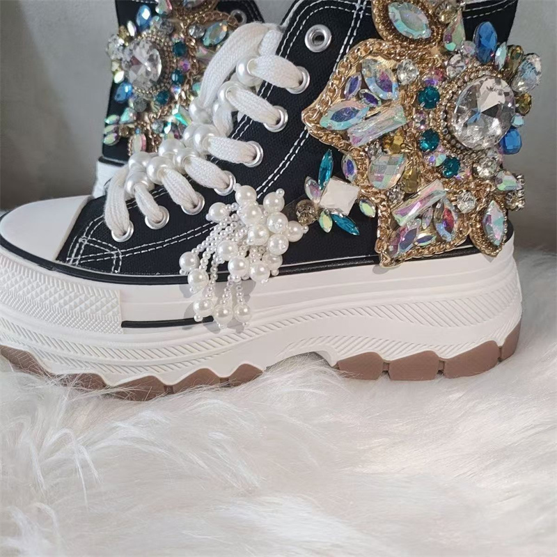 Dikke zool, hoge schacht, met  - Women'S Shoes Hands Free recensie en prijs