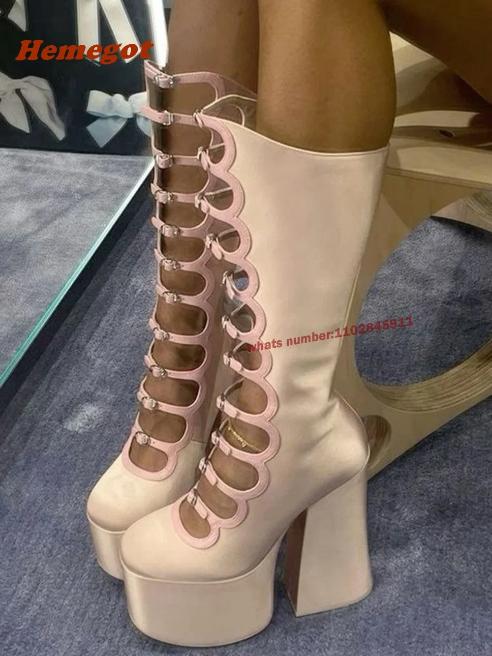 Roze dikke zool holle kuitlaar - Women Shoes Boots recensie en prijs