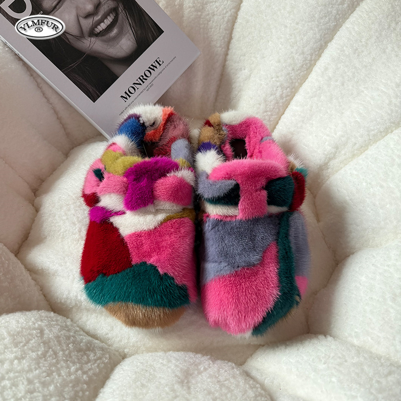 Nieuwe Luxe Mink Fur Slippers  - Women Shoes For Winter recensie en prijs