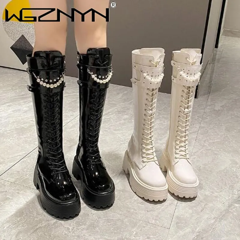 Winter Leer Warme Pluche Laarz - Platform Sneakers Chunky recensie en prijs