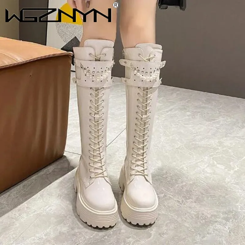 Winter Leer Warme Pluche Laarz - Platform Sneakers Chunky recensie en prijs
