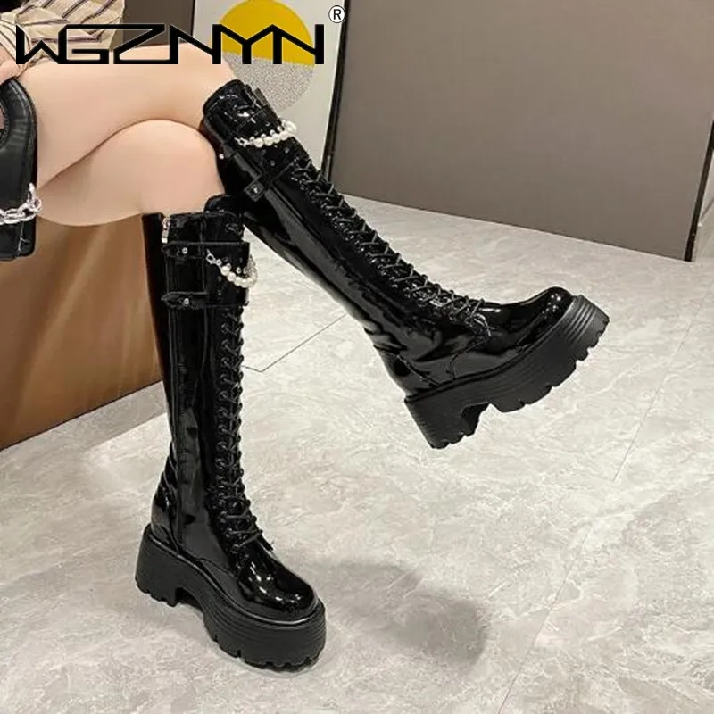 Winter Leer Warme Pluche Laarz - Platform Sneakers Chunky recensie en prijs