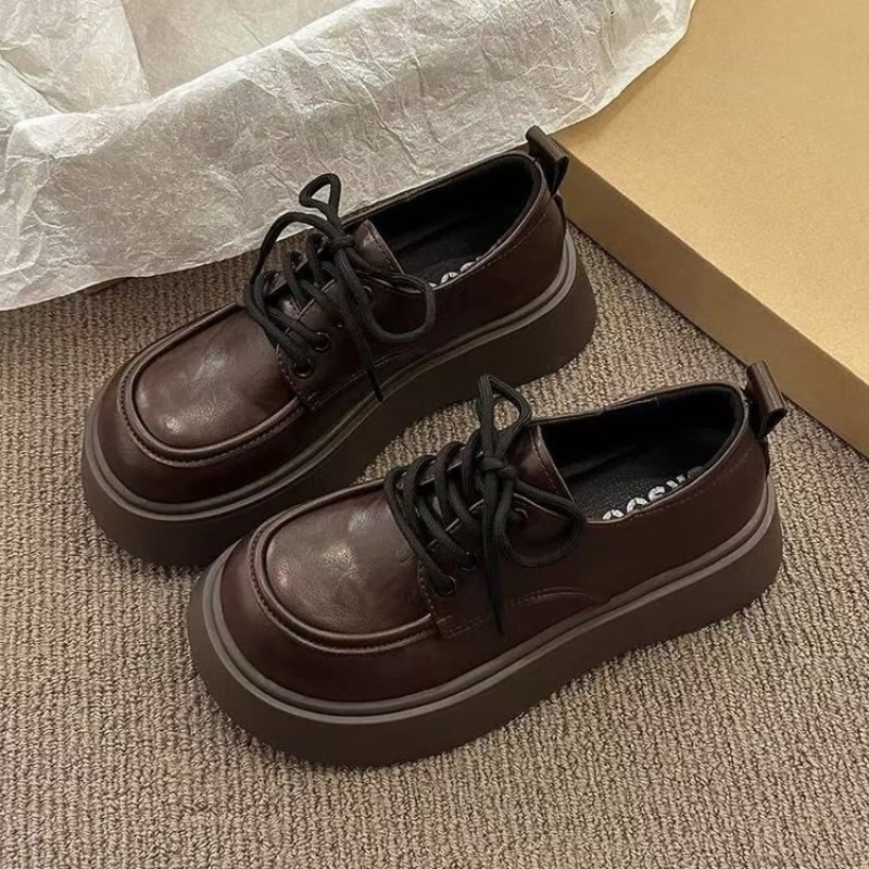 Dames Vintage Bruine Veterscho - Women Shoes Heels recensie en prijs