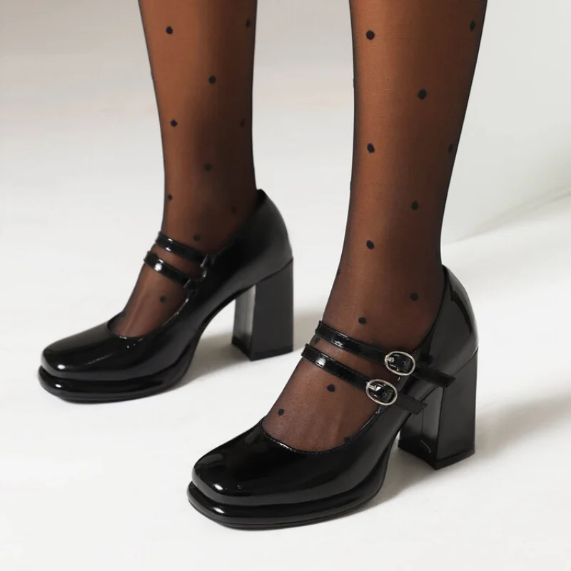 2024 Nieuwe Lakleer Dubbele Ge - Patent Leather Pump recensie en prijs
