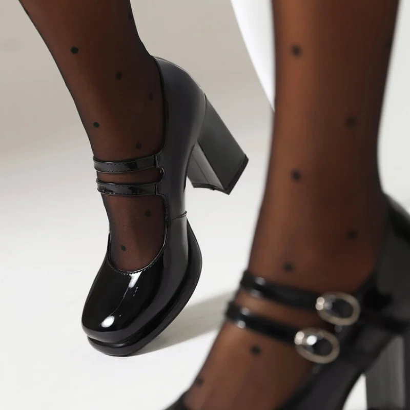 2024 Nieuwe Lakleer Dubbele Ge - Patent Leather Pump recensie en prijs