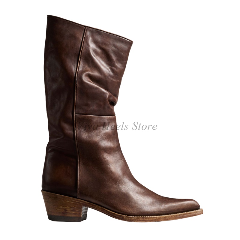 Vintage lederen dikke hak half - Women'S Shoes Big Feet recensie en prijs