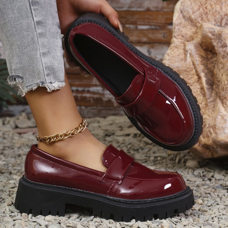 Lakleer Med Hak Loafers Schoen - Patent Leather Pump recensie en prijs