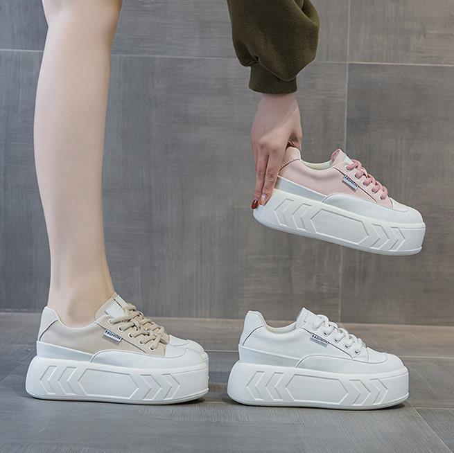 8 cm Microfiber Leer Lente Her - Platform Sneakers Chunky recensie en prijs