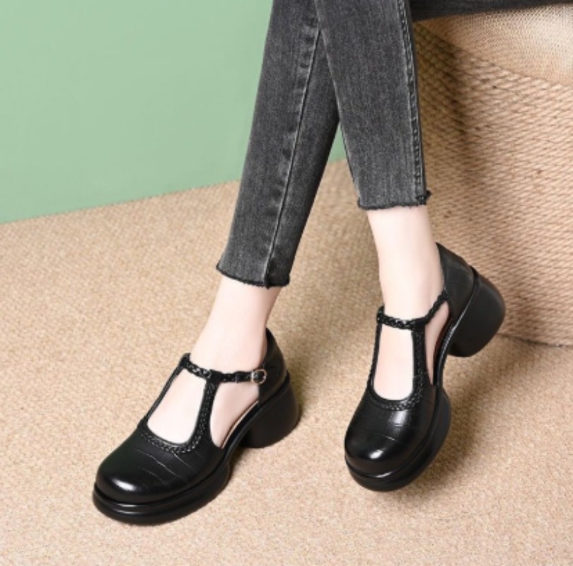 Dames zwarte Mary Jane-sandale - Women Shoes Heels recensie en prijs