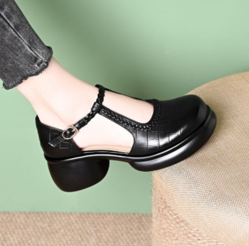 Dames zwarte Mary Jane-sandale - Women Shoes Heels recensie en prijs