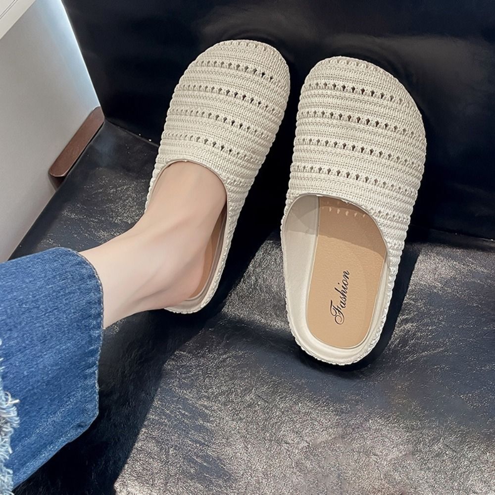 Ademende Baotou halve slippers - Women'S Shoes Hands Free recensie en prijs