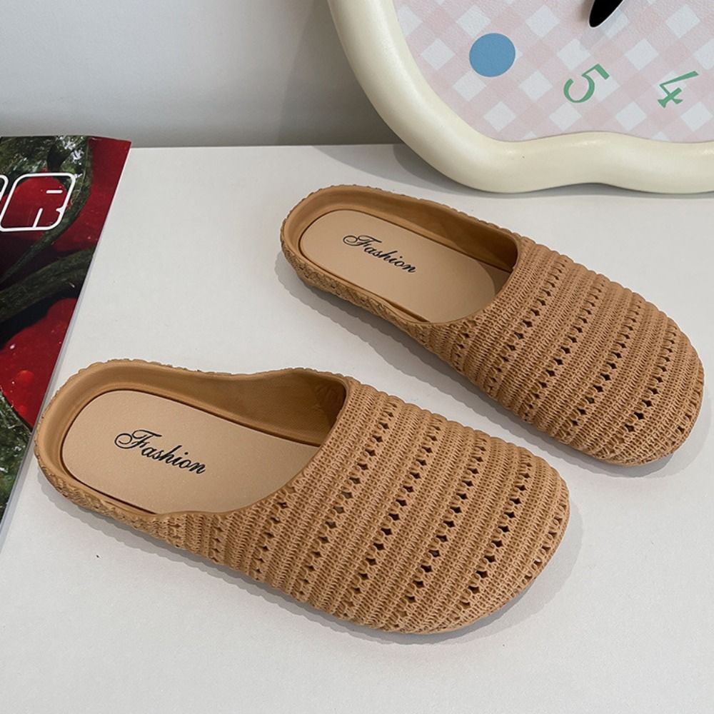 Ademende Baotou halve slippers - Women'S Shoes Hands Free recensie en prijs