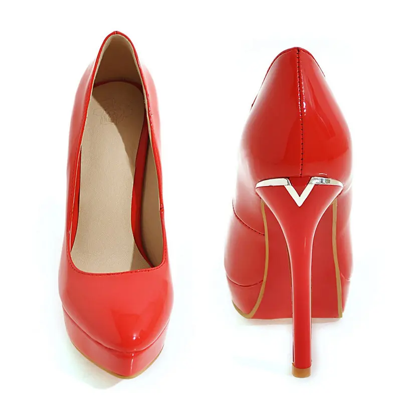 Big Size Elegant Office Vrouwe - Patent Leather Pump recensie en prijs