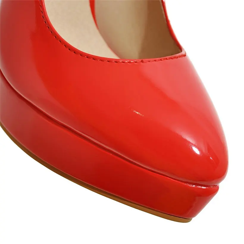 Big Size Elegant Office Vrouwe - Patent Leather Pump recensie en prijs